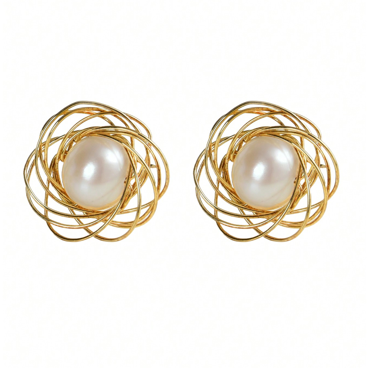 Elegant Pearl 925 Sterling Silver Earrings for Wedding